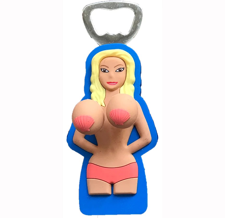 Bouncing Boobs Magnet Bottle Opener – Hammered By Noon